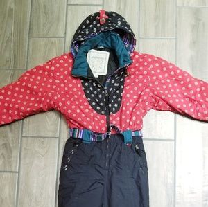 Vintage Obermyer ski suit snowsuit